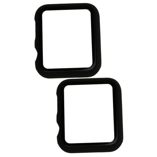 UKCOCO 2 Pcs Silicone Case Silicone Bumper for Bling Smartwatch Tempered Glass Film Best Screen Film Tempered Protective Film The Reloj Inteligente 3d Pearlescent Protector