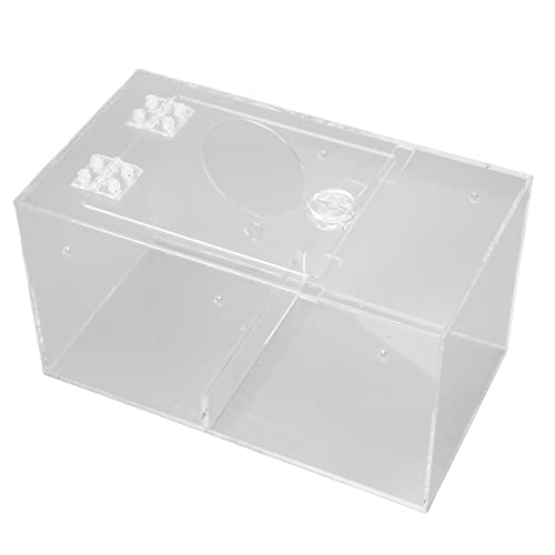 Image of Breeding Nest for Birds, Acrylic Bird Breeding Box Transparent Parrot Nesting Box with Standing Pole and Padding