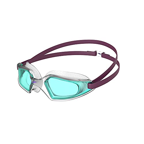 Speedo Unisex Bambini Hydropulse Junior Occhialini, Deep Plum/Clear/Light Blu, Taglia Unica