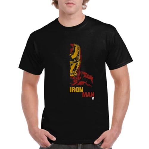 the Fan Tee Camiseta de Adulto de Hombre Comic Ironman Hombre de Acero 011 XL