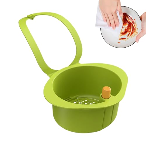 Hiemible Filtre de Vidage d'Évier | Collecteur de Déchets à Vidage par Pression,Filtre et Récupérateur pour Évier,pour la Maison, Les Légumes, Les Déchets, Les Robinets, la Ferme, l'Appartement et Le