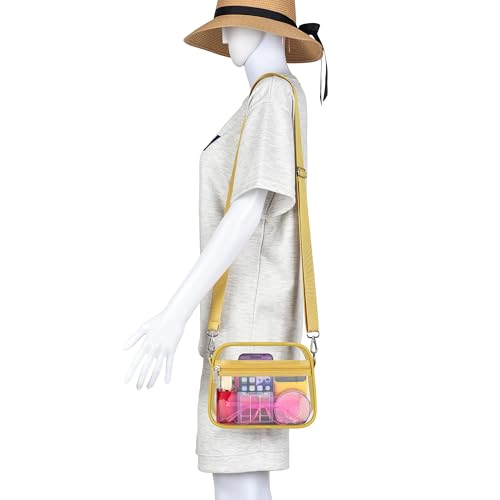Image of Oraben Clear Bag for Stadium Events Clear Purse Stadium Bag Satchel Handbags for Sports Events Concerts Festivals | Stadium Approved