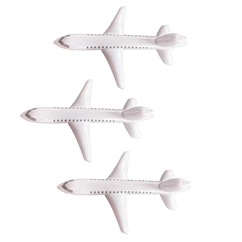 Lot de 3 ballons gonflables en PVC sur le thème de l'aviation, modèle d'avion, jouet gonflable, cadeau de fête, flotteur de piscine
