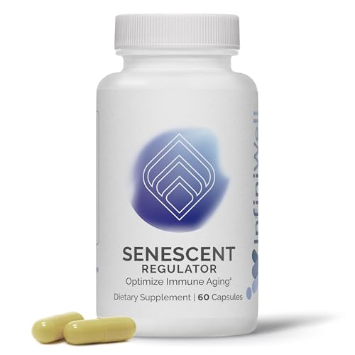 InfiniWell Senescent Regulator - Turmeric Curcumin Supplement with Resveratrol &