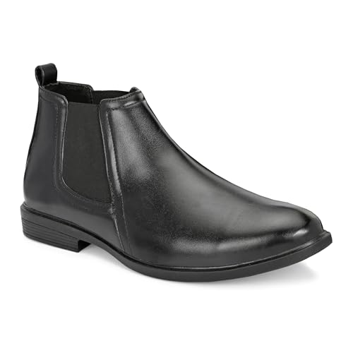 Image of Amico Men's Slip On Fashion Chelsea Boots | High Tops, Soft Cushioned Insole, Comfortable Fit, Trendy, Stylish Boots