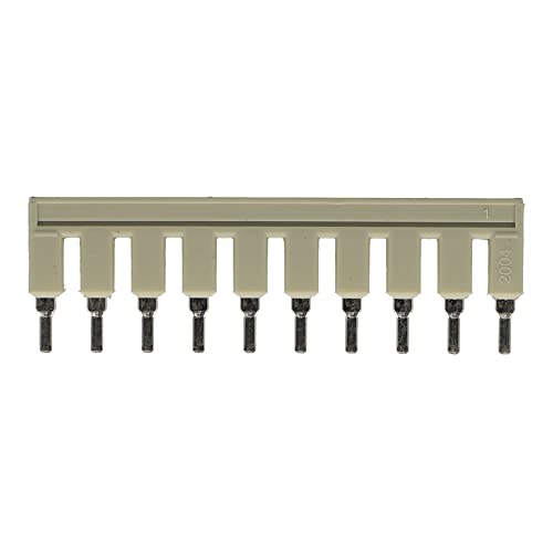 WAGO 2004-410 10-Way, Insulated, Light Gray, Nominal Current 32 A, Push-in Type Jumper BAR