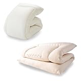 【セット買い】アイリスプラザ(IRIS PLAZA) 丸ごと洗える敷き布団 日本製 抗菌防臭 アイボリー + 丸ごと洗える掛ふ布団 アイボリー