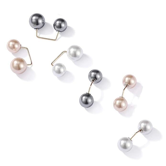 earl Brooch Safety Pins for Women Girls, Anti-Exposure Neckline Safety Jewerly Accessory Sweater Shawl Clips Gifts (12)-image-1