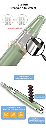 Puicmlna-Microneedling-Pen-with-12-Pcs-Pin-Nano-Cartridges-Size-01mm-3-x-42-pin-3-x-36-pin3-x-12-pin3-x-Nano-series-mixed-Puicmlna-Replacement-Cartridges-Disposable-Needles