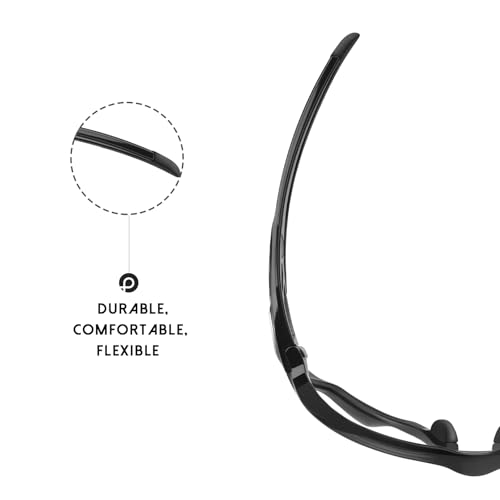 Image of 1 Pair Replacement Ear Socks for Oakley Plazma OO9019 /Plazma AF OO9019A - Black
