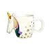 I-Total - Tazze da caffè in Ceramica 300 ml (Unicorn 2)