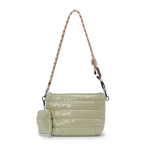 Image of ACUARIO Crossbody Bags for Women - Puffy Tote Bag Purse for Work, Travel, Shoulder Handbag with Small Wallet