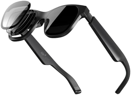 XREAL Air 2 Pro AR Glasses, The Ultimate Wearable Display with 3-level Electrochromic Dimming, 75g 120Hz 130", Smart Glasses, Gaming monitor, Compatible with iPhone 15/SteamDeck/ROG/Mac/PC/Android/iOS