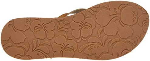 ROXY Women's Jyll Flip Flops, Brown Tan Tan, 10 | Image 3