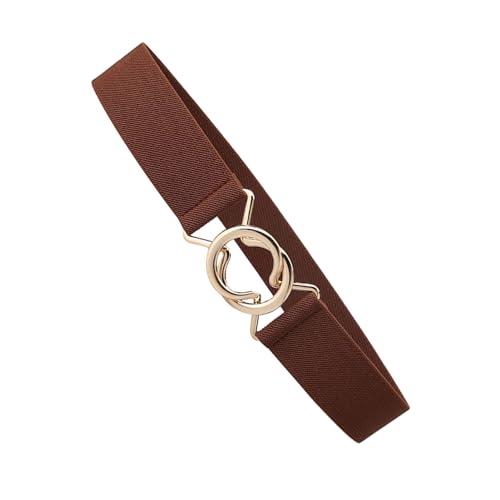 Stretchy Waist Belt, Elegant Alloy Buckle Comfortable Women Dress Waist Belt for Tops for Coats (#5)2