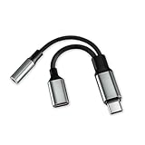 【2025 新版】2in1 タイプC イヤホン変換 アダプタ 充電しながらイヤホン タイプc 二股ケーブル 60W PD急速充電 編組ナイロン 高耐久 iPhone 15/16 iPad Pro/Air HUAWEI Galaxy Pixel 等対応