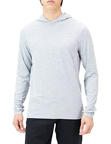 サムネイル [Amazon Essentials] プルオーバーパーカー テックウェア ストレッチ 長袖 メンズ ライトグレー, スペースダイ M 商品画像0
