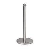 Totally Kitchen Weighted Paper Towel Holder | Single Tear Standing Paper Towel Holder | Durable Metal Construction | Ball Design