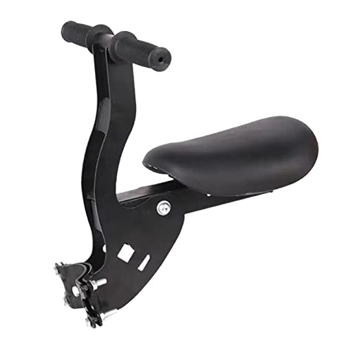 rockible Premium Front-Mounted Bicycle Child Seat for Folding Bikes, Black, Taglia unica Bambino