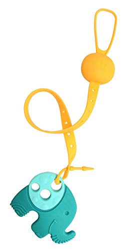 Prendedor De Chupeta E Talher Multiuso Hipopótamo, Marcus E Marcus, Azul, Pequeno