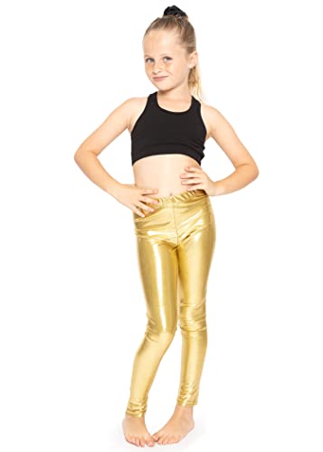 STRETCH IS COMFORT Girl's Metallic Mystique Leggings2