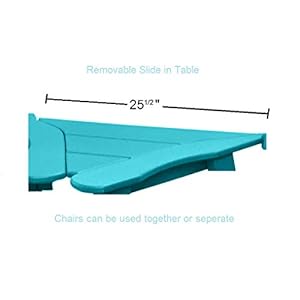 Phat Tommy Recycled Poly Resin Balcony Chair Settee | Durable and Eco-Friendly Adirondack Armchair and Removable Side Table | This Patio Furniture is Great for Your Lawn, Garden, Swimming Pool, Deck. Phat Tommy Recycled Poly Resin Balcony Chair Settee Durable and Eco Friendly Adirondack Armchair and Removable Side Table This Patio Furniture is Great for Your Lawn Garden Swimming Pool Deck