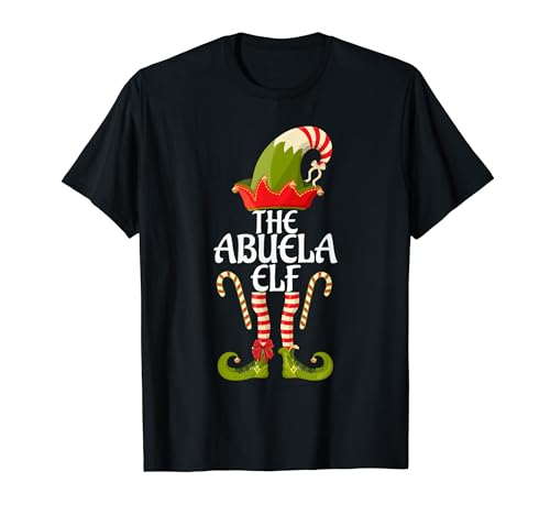 The Abuela Elf Family Matching Christmas 2023 T-Shirt