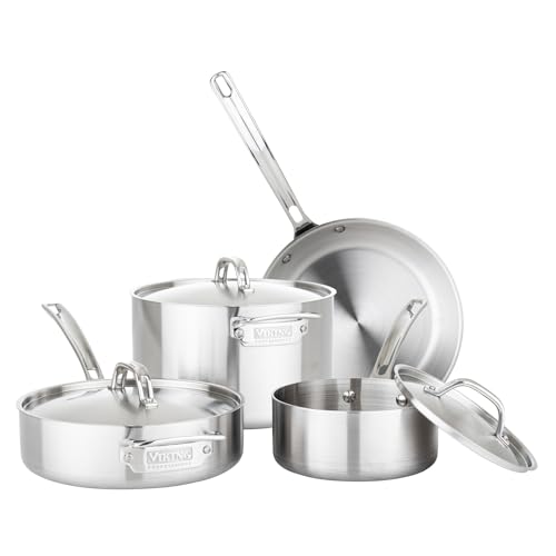 Viking Professional 5-Ply Stainless Steel Cookware Set, 7 Piece