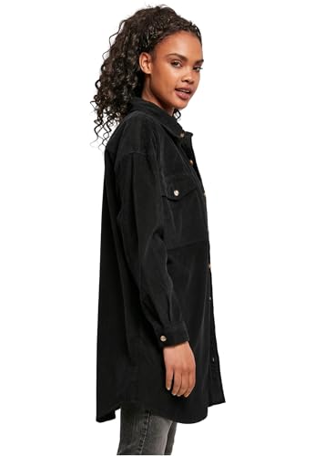 Overshirt long en velours côtelé d'une finition irréprochable