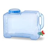 Amazing Tour Camping Wasserkanister 1x 12L Tragbarer Wasserbehälter Kanister Mit Auslaufhahn, dicht Und Robust Auto Mineralnahrungsmittelgrad-kampierender Für Outdoor-Camping Und Fahren