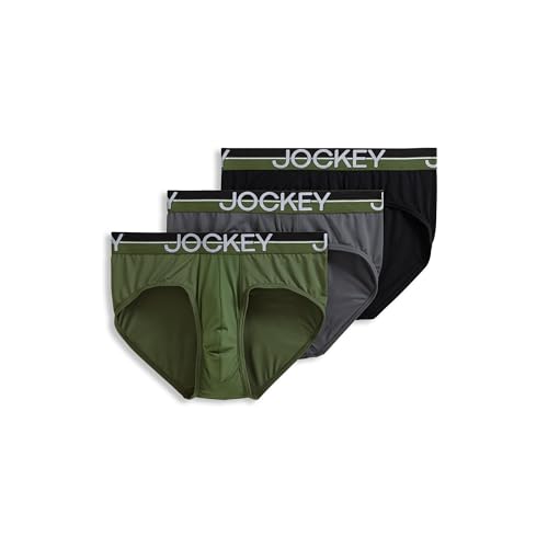 Jockey Men's Underwear Infinite Cool Microfiber Stretch Brief - 3 Pack
