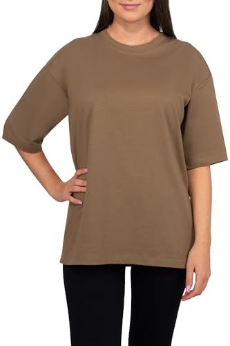 Reichstadt Camiseta Oversize Mujer 25RSW070 Caqui S