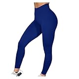 GBZIJIE Leggings Mujer Deportivos Elásticos Black Fitness Push Up Leggings Women Elastic Slim Sports Letras Imprimir Femenino Tallas Grandes Tiempo De Cintura Alto Pantalones Gimnasio(Blue,S)