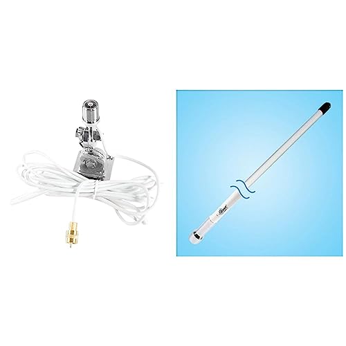 Image of Shakespeare QCM-S QuickConnect Stainless Steel Mount and QC-4 QuickConnect VHF Antenna (4' VHF Marine Band 3dB), 1 Pack Bundle