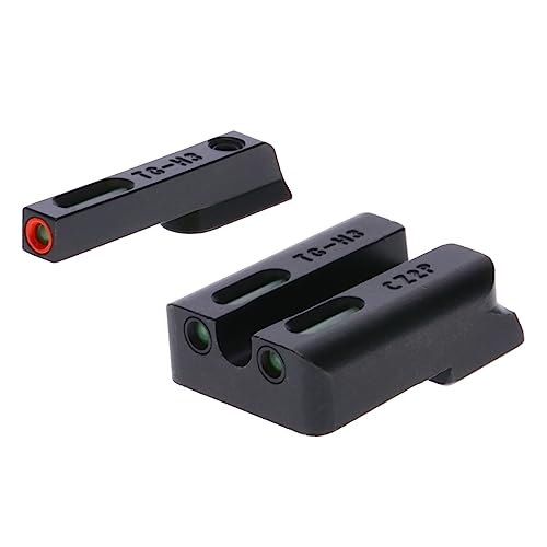 Image of Truglo TFX PRO Handgun Sight, Glowing Shock Proof Tritium and Fiber Optic Night Sight for Handguns, Compact, Durable, and Snag Free Sight