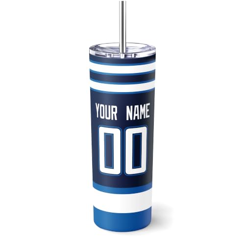 Image of ANTKING Winnipeg Tumbler 20oz Travel Mug Custom Name Number Gifts | Stainless Steel Insulated Coffee Cup for Men Women
