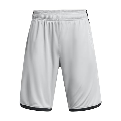 Under Armour Kids Stunt 3.0 Printed Shorts (Big Kids) - Pure Polyester Fabric - Encased Elastic Waistband