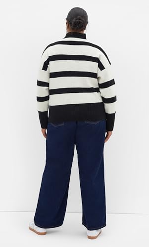 City Chic Women's Plus Size Sweater - Hampstead Wide Stripe3