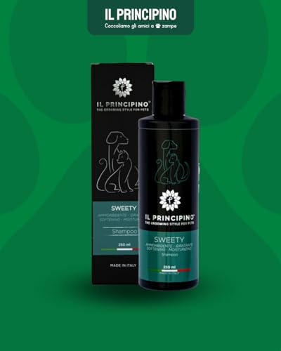 Antiallergisches Hundeshampoo für Hunde mit empfindlicher Haut – weiches und glänzendes Fell, sanftes pflegendes Shampoo, ideal für empfindliche Hunde mit Intoleranz, 250 ml (Vanille Sweety)