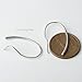 Pull Through Earrings 925 Sterling Silver Handmade Curved Open Hoops Threader Earrings for Women
