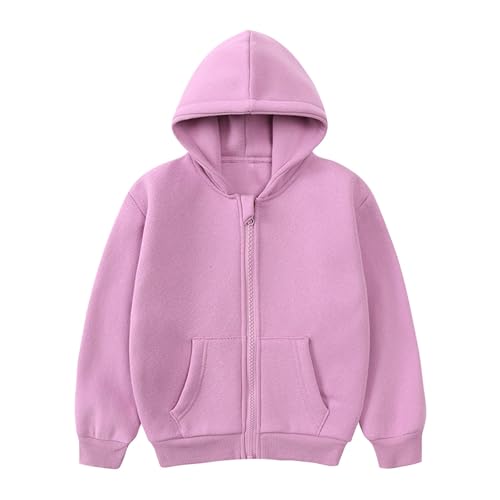 Zip up Hoodies for Boys Fall Jacket Fashion Girls Zipper Hooded Sweatshirt with Pockets Winter Warm Kids Clothes