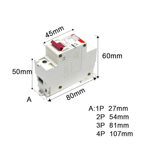 Disjoncteur DZ47 100A type C idéal pour tableau électrique triphasé - 2