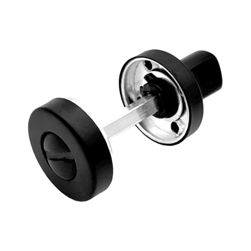 MICEL - 10968 - Muletilla Con Desbloqueo, Con Roseta, Con Sistema Antipánico, Incluye Tornillos y Llave Allen, De acero inoxidable, Color negro, 35 x 35 x 35 mm