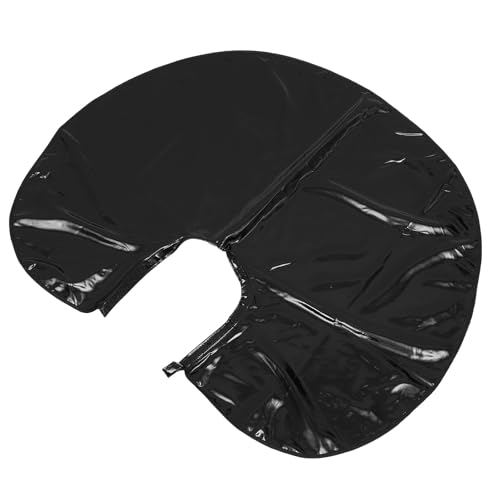 Capa impermeable para corte de cabello negro para salón miniatura 1