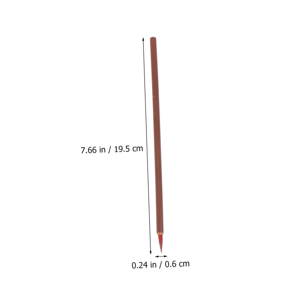 HONMEET Chinese Calligraphy Pens 6pcs Little Red Writing Brush for Beginners Artists Acrylic Paint Brush