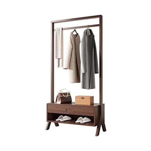 AZNBMNBST Perchero de Pie Perchero creativo con cajón for armario de almacenamiento Perchero para Ropa(85 * 38 * 170cm)