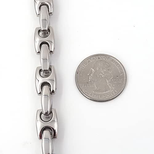 Steelmeup Stainless Steel Heavy Mariner Link Men Bracelet 10Mm 9Inch #TOP2