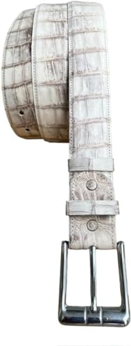 Genuine alligator leather belts buckcle for men crocodile skin belt mens