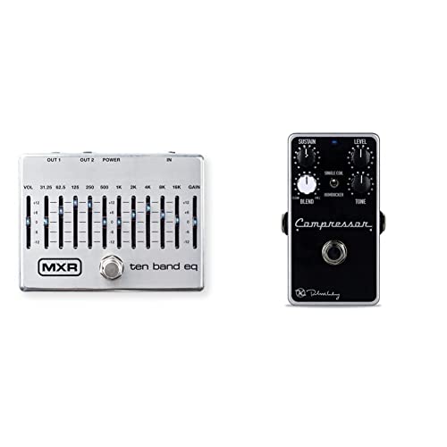 Mxr Ten Band Eq Guitar Effects Pedal & Keeley Compressor Plus Pedal, Black (Kcompplus) #TOP6