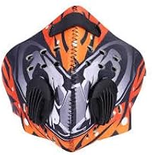 كمامة وصمام فلتر للوجه مطبوع وقابل لاعادة الاستخدام ومزود بمسامات للتهوية وواقي من الغبار والتلوث ومناسب للحماية من الشمس في الهواء الطلق للرجال والنساء من ماك ستور